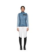Cavalleria Toscana TEAM Red Stripe Quilted Dames Body Warmer Light Blue