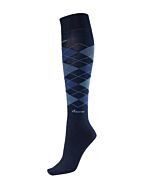 Pikeur Kniekousen Ruit  Zomer Marine/Blauw