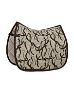 Eskadron Zadeldek Glossy Dessin Platinum Greige