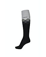 Pikeur Classic Kniekousen Ruit Black/Grijs