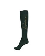 Pikeur Kniekousen Dark Green Studs Goud