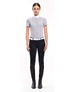 Cavalleria Toscana Vertical Perforated Dames Wedstrijd Shirt S/S