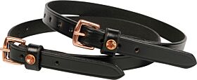 Harry's Horse Sporenriempjes Zwart met Rose Gold 