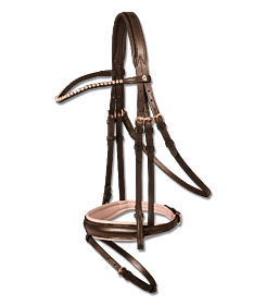 Waldhausen Hoofdstel X-line Rose Gold Bruin