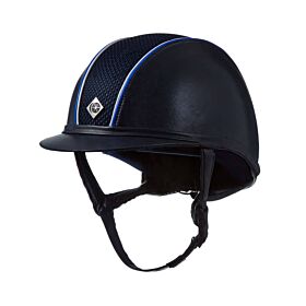 Charles Owen Rijhelm Ayr8 Plus with Piping Blauw/Wit