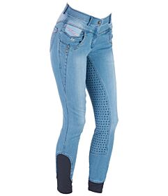 Easy Rider Denim Rijbroek Tess Full Grip Dames