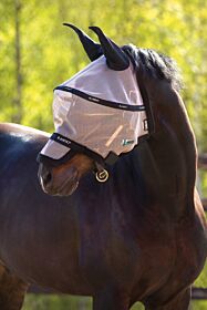 Rambo Flymask Plus Vamoose Oakmeal & Zwart
