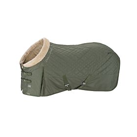 Eskadron Platinum Staldeken Fauxfur Collar Ash Green