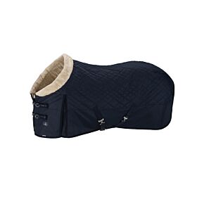 Eskadron Platinum Staldeken Fauxfur Collar Navy