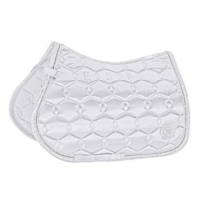 Eskadron Zadeldek Satin Crystal Platinum Wit
