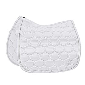 Eskadron Zadeldek Satin Crystal Platinum Wit
