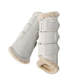 Eskadron Tendon Boots Croco FauxFur Platinum Pearl grey