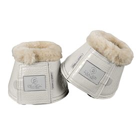 Eskadron Platinum Springschoen Croco Fauxfur Pearl Grey