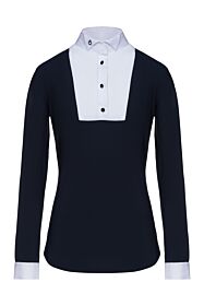 Cavalleria Toscana Dames Wedstrijd Shirt Wing Collar with BIB L/S