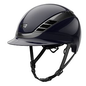 ABUS Pikeur Rijhelm AirLuxe Chrome Shiny Midnight Blue