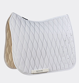 Equiline Tech Zadeldek met Rhinestones Bianco