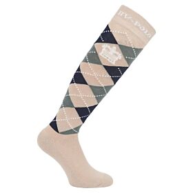 HV Polo Kniekousen Argile Ruit Stone Grey