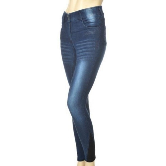 Montar Kay Denim Highwaist Rijbroek Full Grip