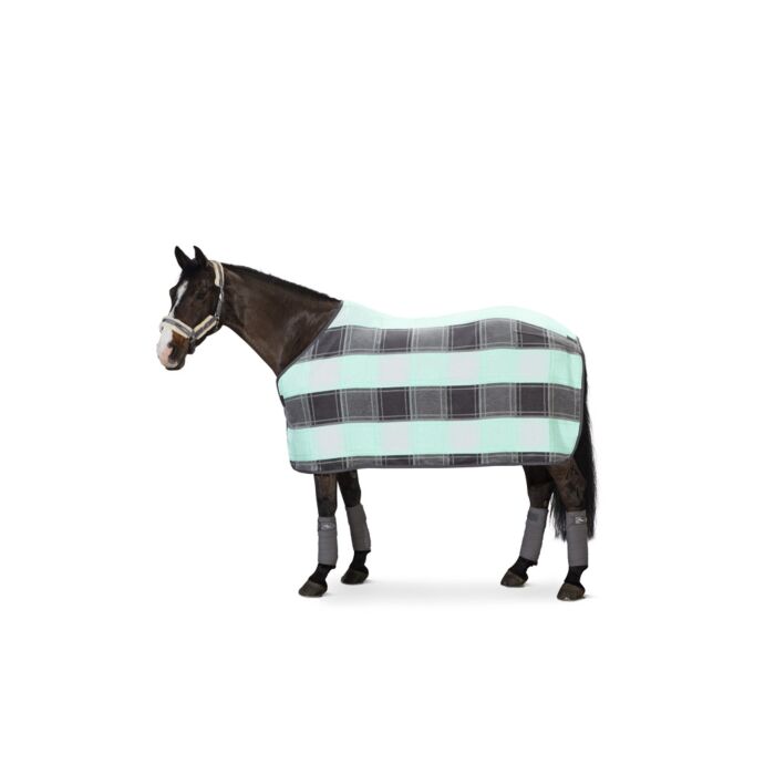 Eskadron Dralon Deken Check Grijs / Wit / Jade