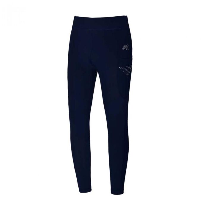 Kingsland Kemmie Girls Rijlegging F-Tec2 Full Grip Navy Blazer