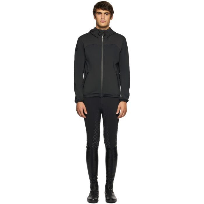 Cavalleria Toscana Heren Jack Jersey Bonded Wool Knit Softshell