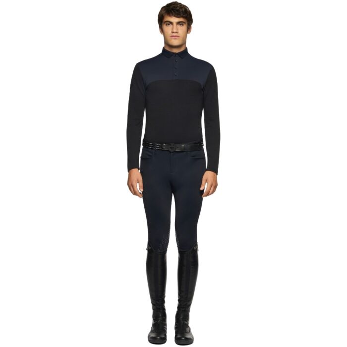 Cavalleria Toscana Tech Wool L/S Heren Rugby Polo