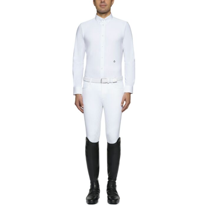 Cavalleria Toscana Heren wedstrijdshirt Guibert L/S Wit