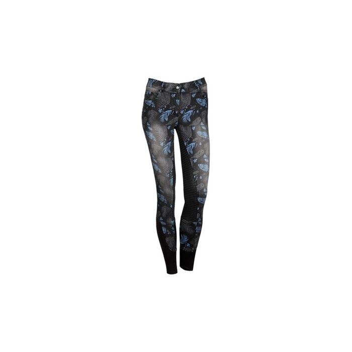 Harry's Horse Denim Rijbroek Feather Full Grip