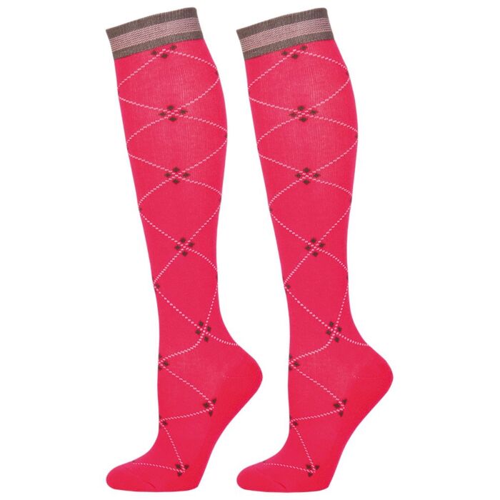 Harry's Horse Kousen Ruit Fuchsia-Grijs-Roze