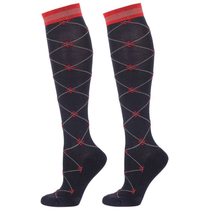 Harry's Horse Kousen Ruit Navy-Grijs-Rood