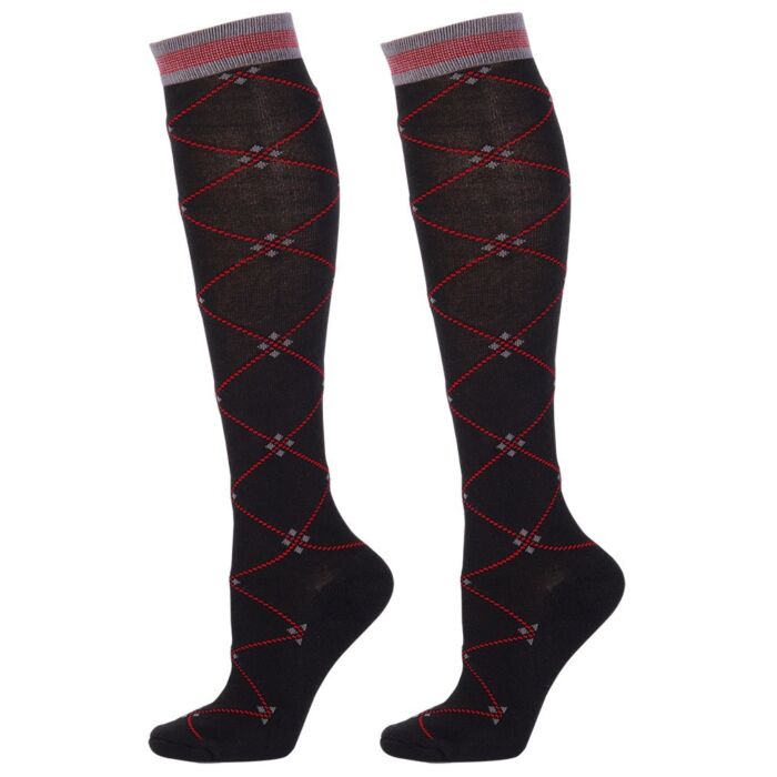 Harry's Horse Kousen Ruit Zwart-Grijs-Rood