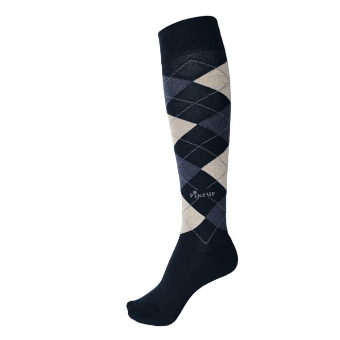 Pikeur Kniekousen Ruit Navy / Blue / Mel