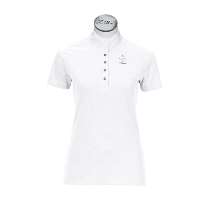 Pikeur Dames Wedstrijd T-shirt met stras Wit