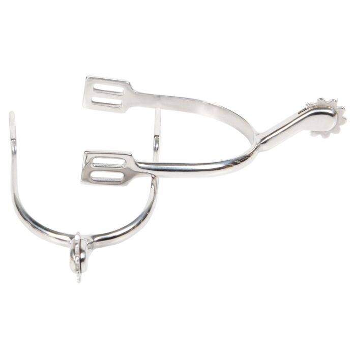 Harry's Horse Sporen Zwanenhals wiel RVS