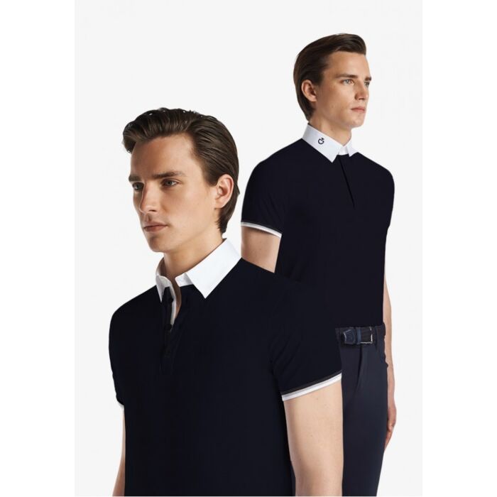 Cavalleria Toscana 3 Stripe Competition Polo Men