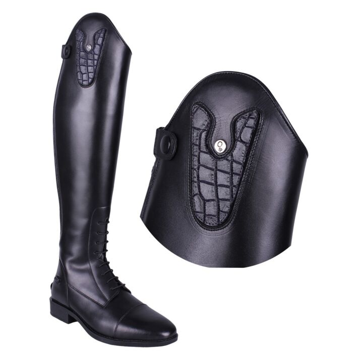 QHP verwisselbare Top rijlaars Sasha Croco