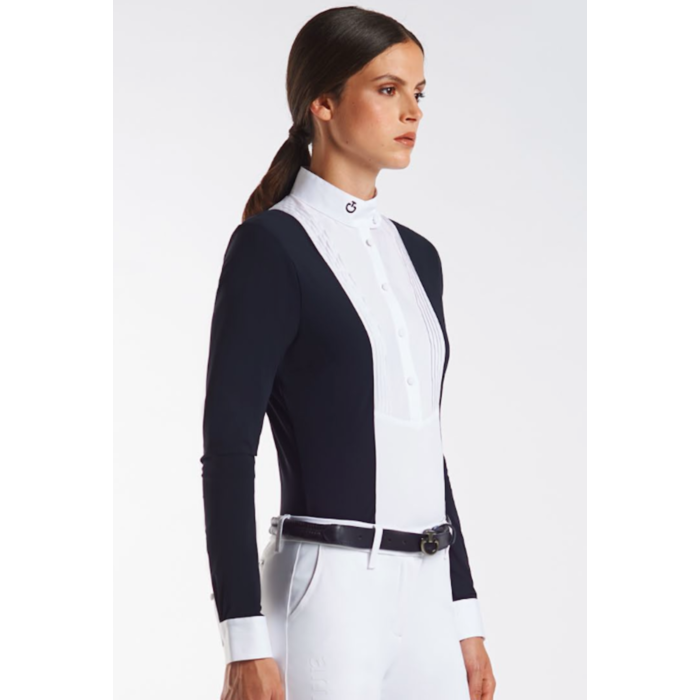 Cavalleria Toscana Dames Wedstrijd Shirt W BIB L/S