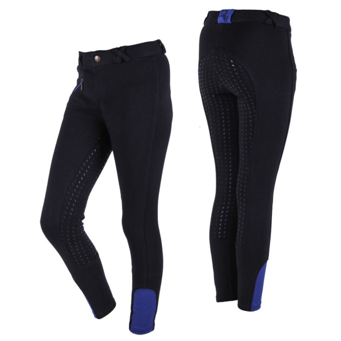 QHP Rijbroek Junior anti-slip zitvlak Black