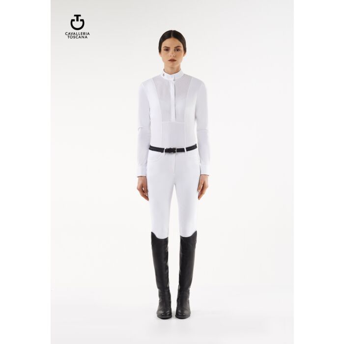 Cavalleria Toscana Jersey Jaquard Dames wedstrijd Shirt 
