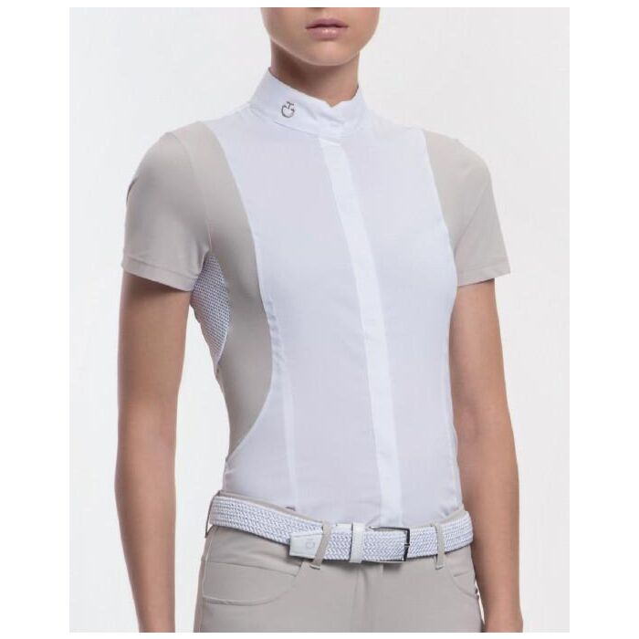 Cavalleria Toscana Net Stretch Dames wedstrijd Shirt 