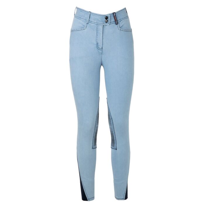 PK Sports Dames rijbroek Notable Full Grip Light Denim