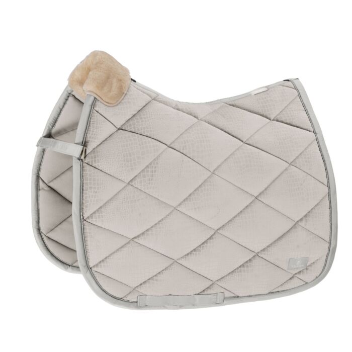 Eskadron zadeldek Velvet Croco Platinum Pearl Grey