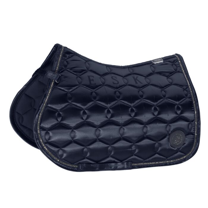 Eskadron Zadeldek Satin Crystal Platinum Navy