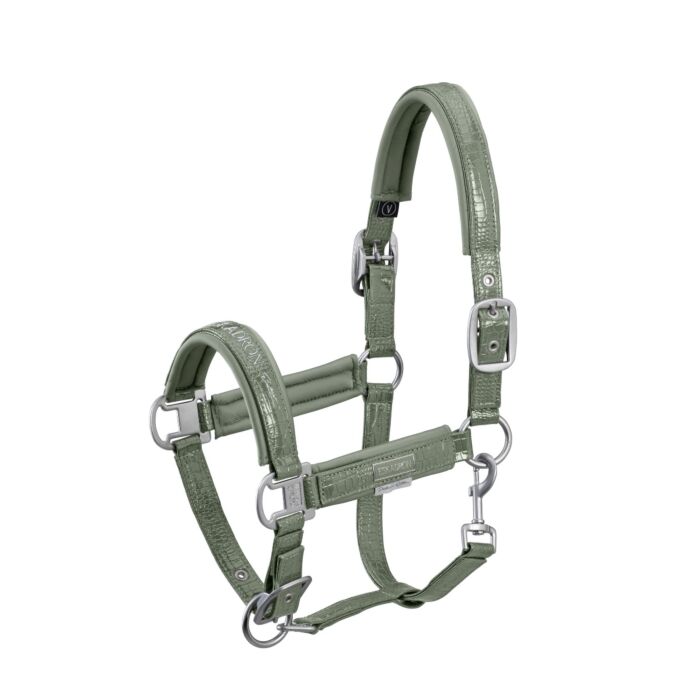 Eskadron Platinum Halster Croco Double Pin Ash Green