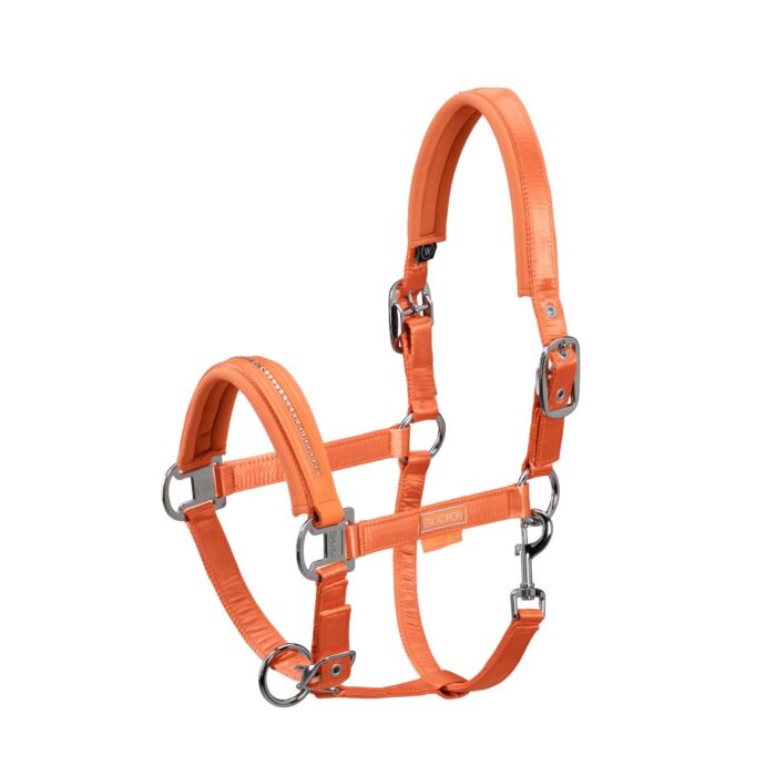 Eskadron Halster Double Pin Satin Crystals Classic Sports Soft Peach