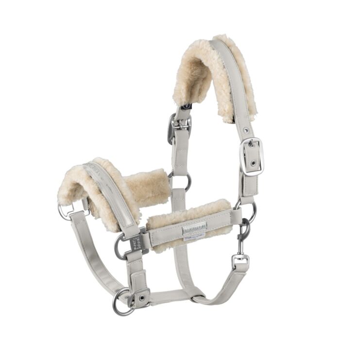 Eskadron Halster Double Pin FauxFur Platinum Pearl Grey