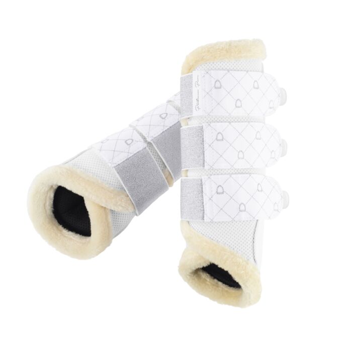 Eskadron Tendon Boots Mesh Faux Fur Platinum Pure Wit