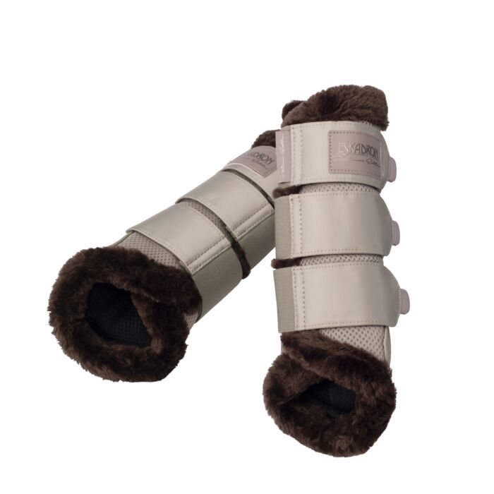 Eskadron Tendon Boots Mesh Faux Fur Platinum Greige