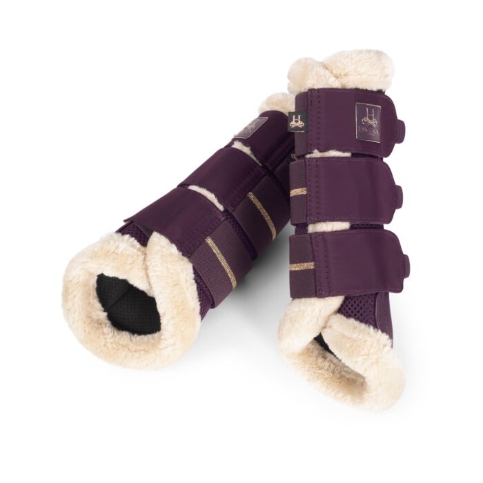 Eskadron Tendon Boots Mesh FauxFur Heritage Deepberry