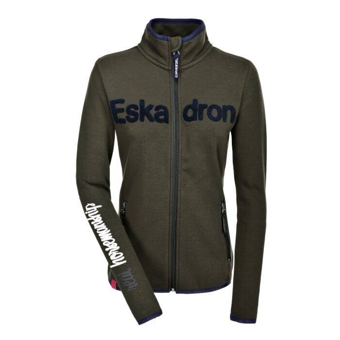Eskadron Nicky Fleece met rits Groen
